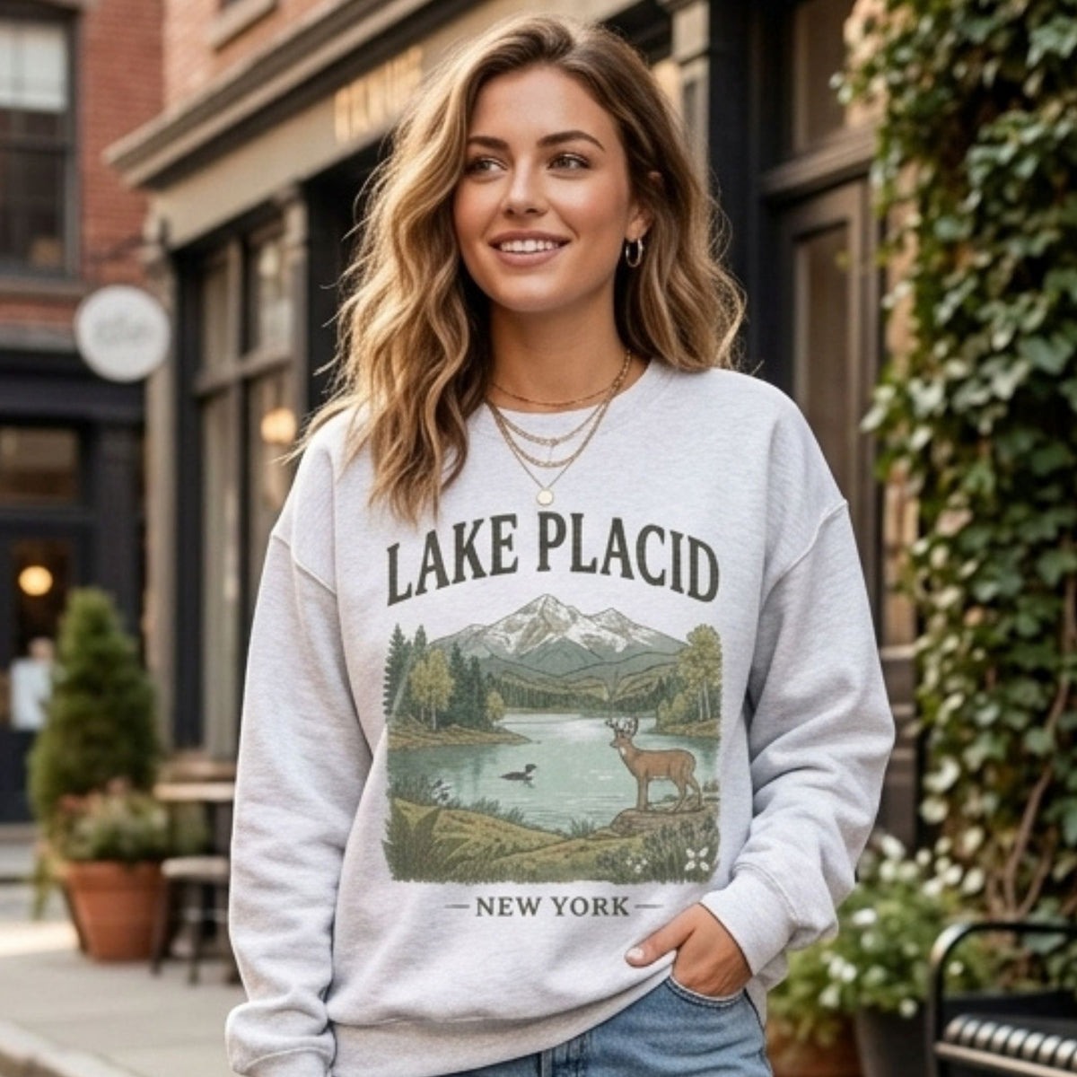 Lake Placid Crewneck