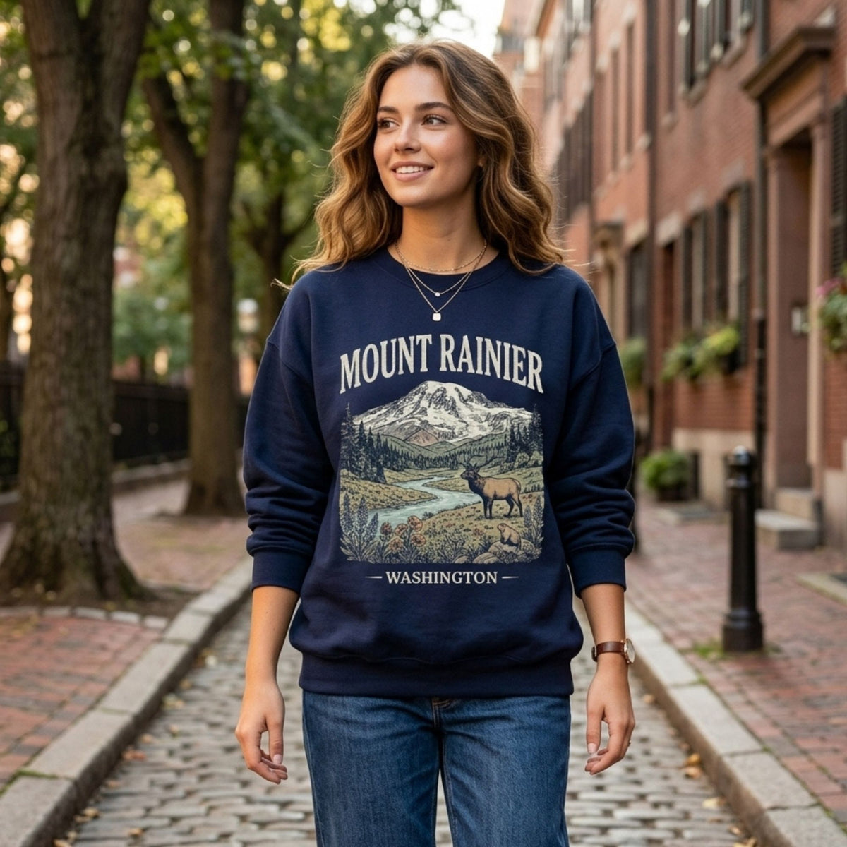 Mount Rainier National Park Crewneck